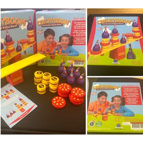 Chickyboom Board Game 2008 Children Educational Stacking Balance Age 4+ Complete - Picture 9 of 9